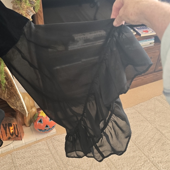 Vintage Pyramid Collection Goth Black Women's Top L/XL - Picture 3 of 6